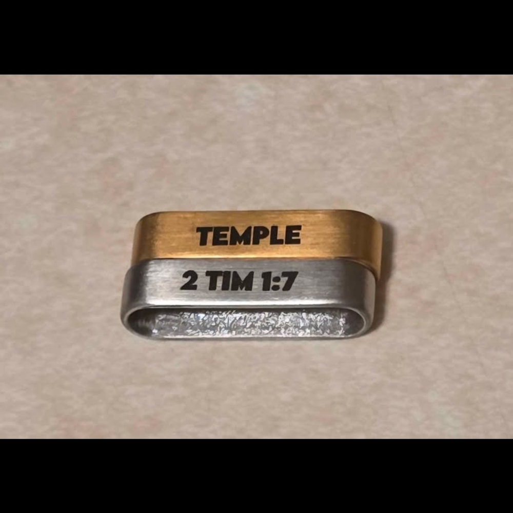 Two-Tone‎ Inspirational Ring